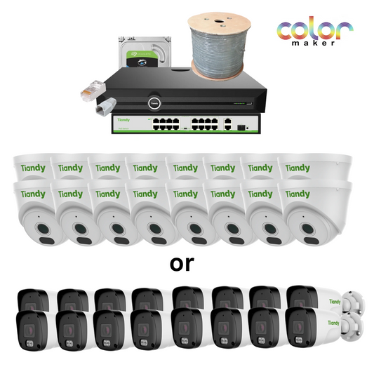 Tiandy 16 Channel 2mp Color Maker kit