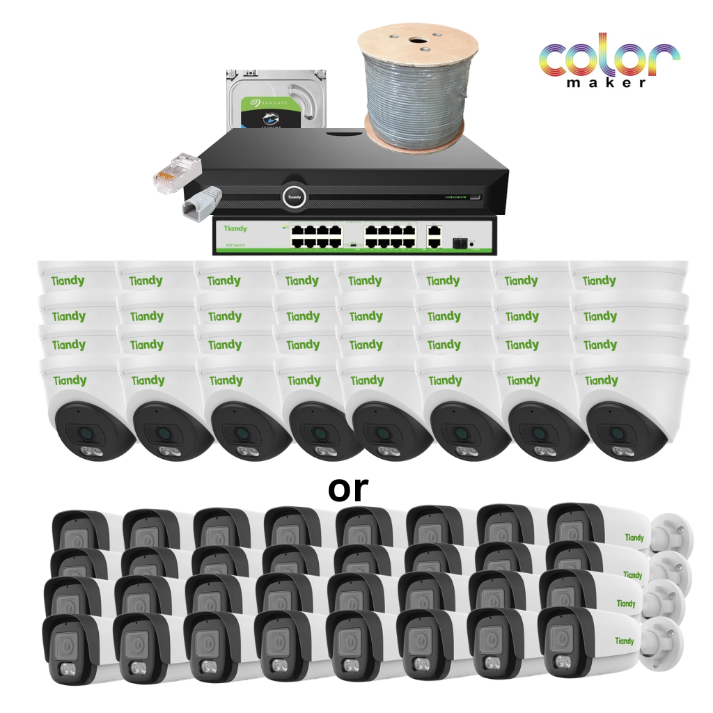 Tiandy 32 Channel 4mp Color Maker Kit