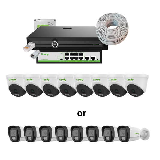 Tiandy 8 Channel 4mp Color Maker Kit